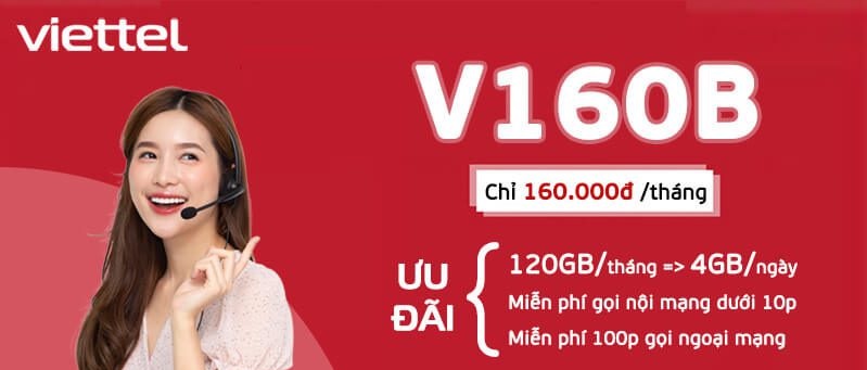 Đăng Ký Gói Viettel V160B