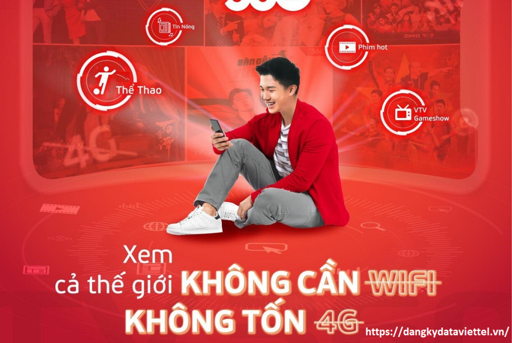 Đăng ký 4G Viettel,gói cước 4G Viettel tháng